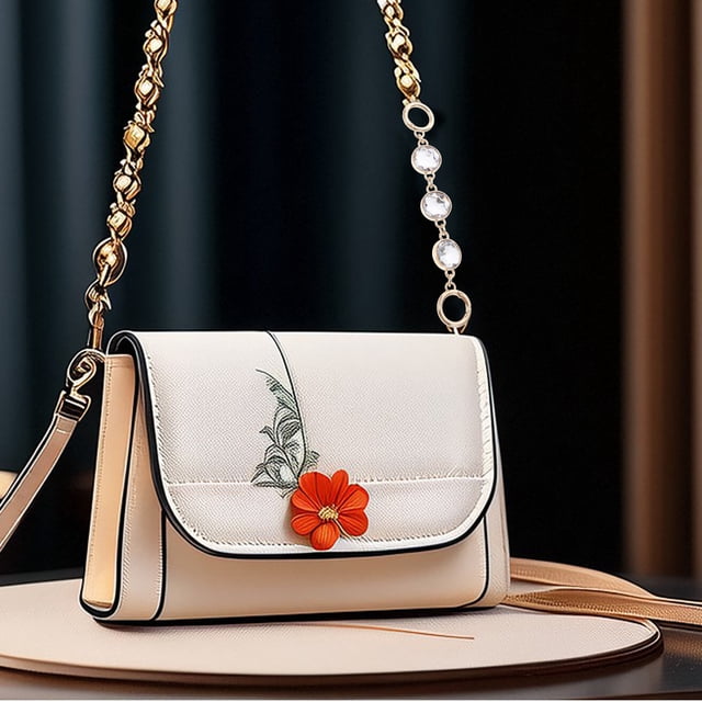 unbranded Correa De Con Incrustaciones De Cristal Para Bolsa Con