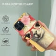 thumbnail image 2 of COMIO   Case Compatible with iPhone 14 Llama Name Cover  Cute Alpaca Girl  Funny Monogram Lightweight Slim  Protective, 2 of 4