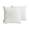 thumbnail image 1 of Funda de almohada lumbar decorativa HomeCentric blanca, paquete de 2, 35 x 60 cm (14" x 24"), funda de almohada rectangular lisa y lisa de seda artística, estilo moderno liso - Lujo blanco, 1 of 5