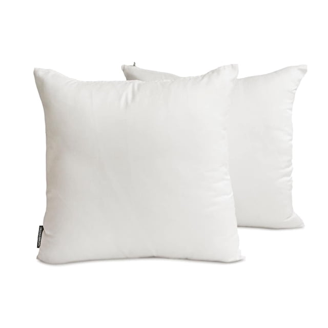 Funda de almohada lumbar decorativa HomeCentric blanca, paquete de 2, 35 x 60 cm (14" x 24"), funda de almohada rectangular lisa y lisa de seda artística, estilo moderno liso - Lujo blanco
