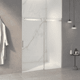 thumbnail image 2 of Glass Shower Door, 56-60"W x 72"H Frameless Sliding Shower Door,5/16" (8mm) Thick SGCC Tempered Clear Glass,Double Side Easy Clean Coat, Brushed Nickel Finished With Buffer, Shower Door, 2 of 10