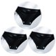 thumbnail image 1 of TrowBridge-bragas de satén de seda para mujer, ropa interior transpirable sin costuras, lencería fina y acogedora, 3 unids/set, 1 of 4