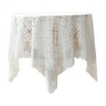 thumbnail image 4 of Home Decor, Table Cloths With Fringe Decorative Cover Sofa Cover For Tables 35.4x35.4 Inch Washable Table Cover Sqaure Table Cloth For Wedding Party Washable, Home Gifts, 4 of 9