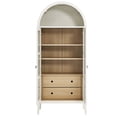 thumbnail image 5 of Storage Display Accent Cabinet, White, Wood, Living Office Kitchen Hospitality Restaurant, Modern Contemporary HB36293, 5 of 11