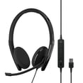 thumbnail image 1 of Auriculares EPOS Adapt 160 USB II con cable de doble cara negros, 1 of 7