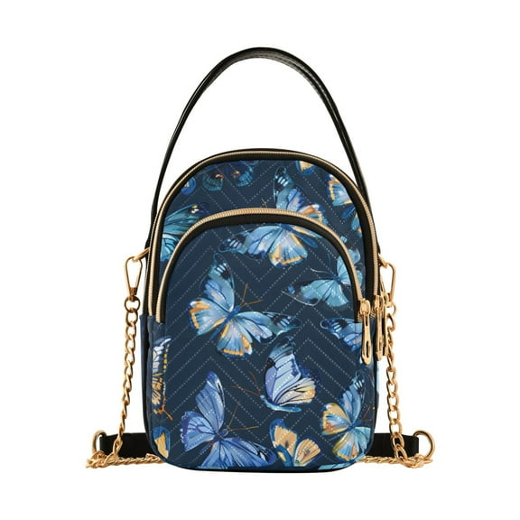joogoo Women Butterfly Beautiful Chain Crossbody Bags Shoulder Handbag Phone Purse
