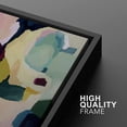 thumbnail image 4 of IDEA4WALL Framed Canvas Print Retro Colorful Palette Paint Stroke Landscape Abstract Wall Art Modern Artwork Decor Bohemian Relax/Zen for Living Room, Bedroom - Black 24"x36", 4 of 5