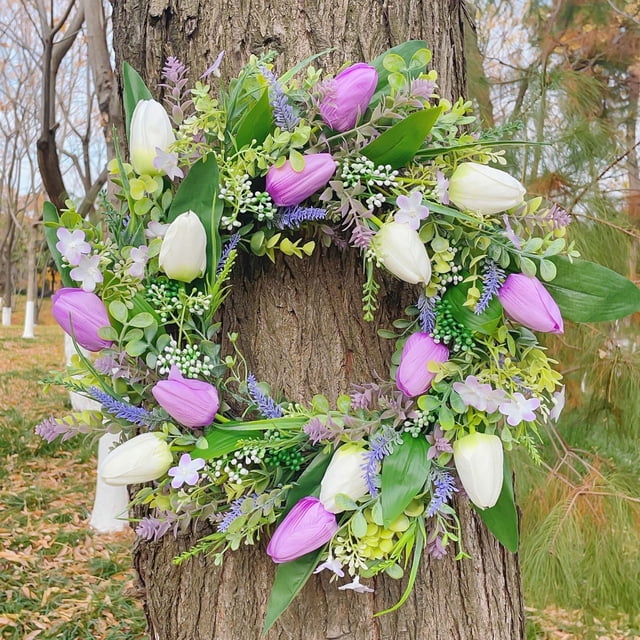 Guirnaldas de flores aromáticas para exterior | Decoración con hojas para porches, yute natural, adornos sencillos para ventanas y puertas, estética bohemia, para propietarios, para