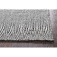thumbnail image 3 of Twist 5' x 8' Chevron Black Off White Hand Woven Area Rug, 3 of 6