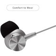 thumbnail image 3 of MINISO CD Pattern Hi-Fi Stereo In-ear Aluminium Earphones (Grey) for Android iOS mobiles phones with HD Sound, in-line mic & 3.5mm Jack Wired Earphones, 3 of 7