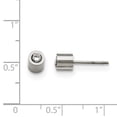 thumbnail image 3 of Stainless Steel Cubic Zirconia Cz Earrings Stud, 3 of 7