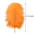 thumbnail image 3 of Plumas de avestruz, color naranja, 30-35 cm, 24 unidades, para manualidades, 3 of 6