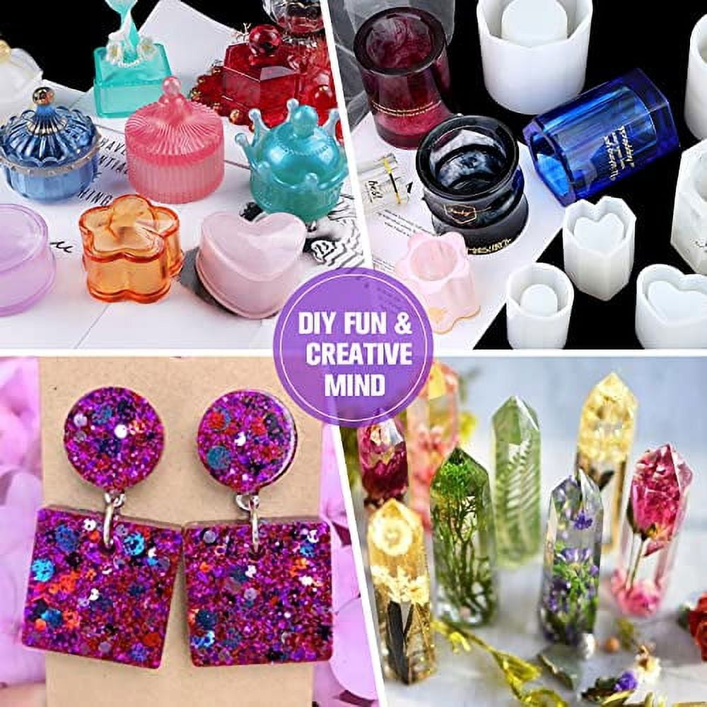 500ML Upgrade Clear Odorless Hard UV Resin,No Shrinking, Fast Curing For DIY Home Professional Casting & Coating Handcraft Jewelry Earrings Necklace Bracelet Accessories