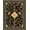 Gold Black, Pattern 3, variant on Design&I 8'x10' Washable Area Rug Extra Large Skid-Resistant Low Profile Snake Vintage Boho Bamboo With Gothic Bird Medallion Accents for Living Room, Family