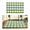 Green, variant on chaungfeng Spring Summer Pink and White Plaid Rug, 16" x 24" Layered Doormat for Front Door, Hand-Woven Washable Entryway & Porch Decor