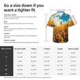 thumbnail image 5 of Pofeuu Clear Sky Sunflower Print Hawaiian Shirt for Men Sleeves Casual Button Down Summer Beach Dress Shirts T-Shirts,Large, 5 of 7