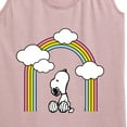 thumbnail image 3 of Peanuts - Snoopy Looking Up Rainbow - Women's Racerback Tank Top, 3 of 6