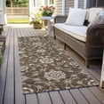 thumbnail image 6 of Addison Rugs Chantille Indoor/Outdoor Transitional Moroccan Chocolate Washable Runner Rug, 2'3" x 7'6", 6 of 6