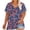 Print 05, variant on Women's Plus Size Shirts Casual Gradient Color Blouses Top V-Neck Fashion Floral Print Short Sleeve T-shirt Summer Loose Breathable Oversized Pullover Tops Print 02 5XL
