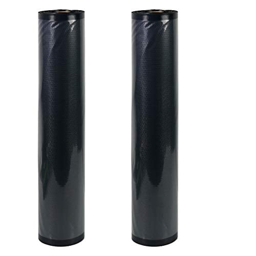 NatureVAC 15''x19.5' Vacuum Seal Bags Black/Clear