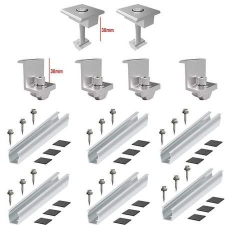 

Solar Panel Module Aluminum Bracket Rail Fastening Rail Trapezoidal Roof Mount