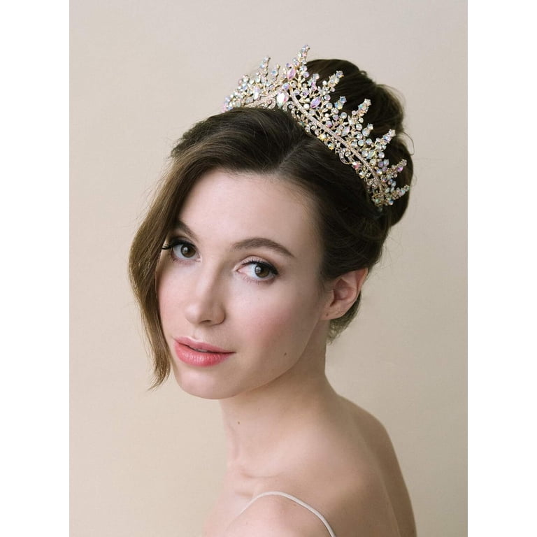 RUseeN Princess Tiara Crown for Women Girls, Royal Queen  display picture 1