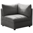 thumbnail image 1 of Meridian Furniture Jacob Coin en Velours Gris, 1 of 8