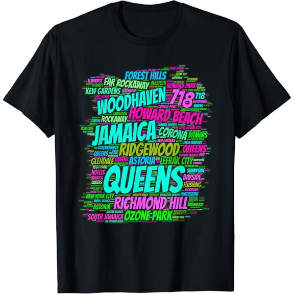 t-shirt Queens new york t-shirt area code 718 mens t shirt,black,women,funny,misfits,men,journey