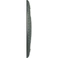 thumbnail image 4 of Ekena Millwork 24 1/4"OD x 3 7/8"ID x 2"P Logan Ceiling Medallion (Fits Canopies up to 6 1/8"), Hand-Painted Athenian Green Crackle, 4 of 7