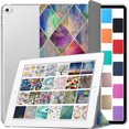 thumbnail image 1 of iPad PRO 1st Gen 2015 12.9 Inch [ 1 Gen ] A1652 A1584 ML0H2LL/A ML0G2LL/A ML0N2LL/A ML0Q2LL/A ML0R2LL/A ML0V2LL/A PrintediPad Cover with Translucent Frosted Hard Back - Diamond Grid, 1 of 8