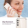 thumbnail image 6 of for Samsung Galaxy S23 Plus Case Glitter Clear with Screen Protector[2 Pack], [Military Protection] Bling Sparkly Cute Bumper Shockproof Slim Cover for Women Girls, 6 of 7