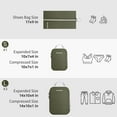 thumbnail image 4 of Compression Packing Cubes, Luggage Packing Organizers for Travel Accessories with Shoe Bag Army Green, 4 of 6
