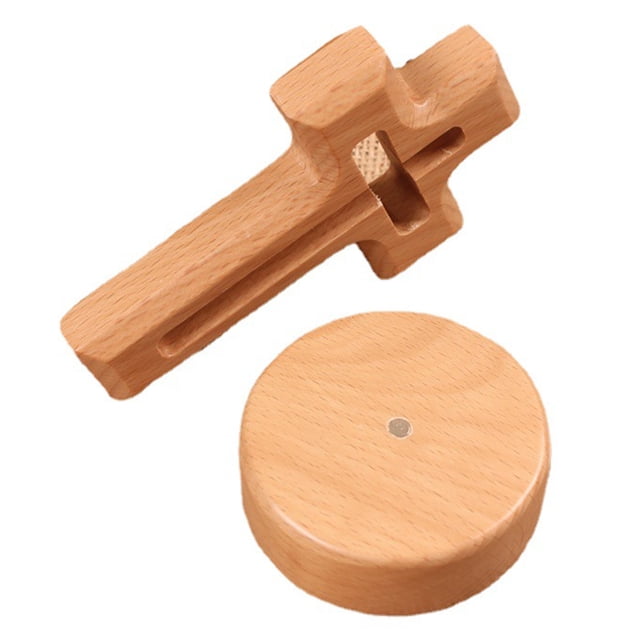 Colgante de madera maciza decoración cruz decoración productos de madera creativos colgante de madera creativo (cruz de base redonda de haya)