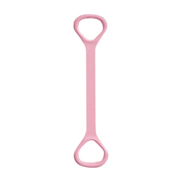 Banda de resistencia para ejercicios de fitness, mango antideslizante en forma de 8, entrenamiento premium Rosa 40 cm de largo