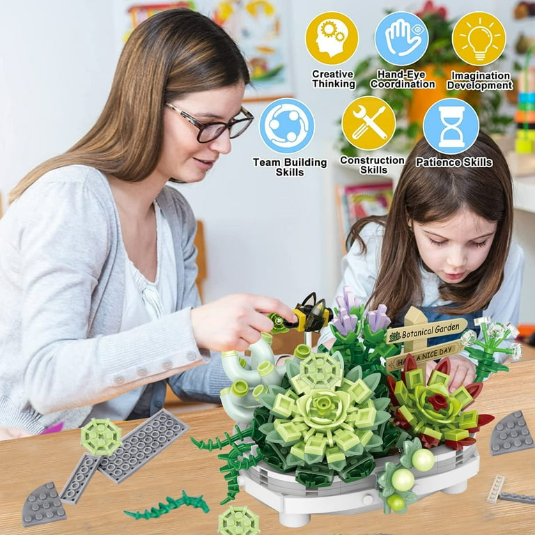 Gzsbaby Succulent Bonsai Building Blocks, Mini ABS Plant Decoration Set,  426 Pieces - Walmart.com