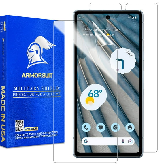 ArmorSuit 2 Pack Screen Protector for Google Pixel 7a (6.1") Case Friendly MilitaryShield HD Clear Film - Made in USA