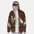 thumbnail image 3 of Pofeuu Rooster And Chicken Print Sun Protection Outdoor Lightweight Full Zip UV Cooling Hoodie Long Sleeve Summer Clothing for Outdoor Hiking-XX-Large, 3 of 5