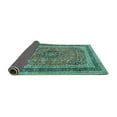 thumbnail image 2 of Ahgly Company Indoor Rectangle Persian Turquoise Blue Traditional Area Rugs, 5' x 8', 2 of 4