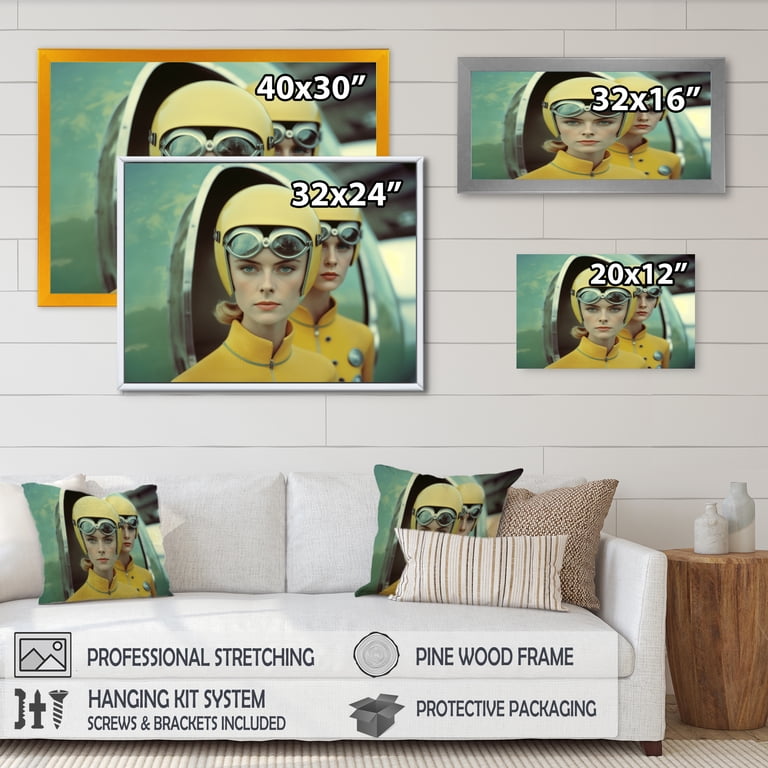 Designart Futuristic Fashion For Woman V Canvas Wall Art - Walmart.com