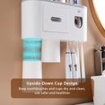 thumbnail image 4 of Toothbrush Holder with Toothpaste Dispenser-Multifunctional Wall Mounted Space-Saving Automatic Toothpaste Dispenser Squeezer Kit, 4 Toothbrush Slots,2 Cups and Drawers for Bathroom, 4 of 6