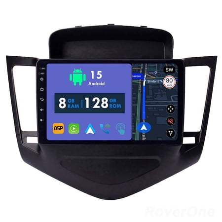 RoverOne 8GB+128GB Car Radio Bluetooth CarPlay GPS Navigation Stereo for Chevrolet Cruze J300 2008-2014