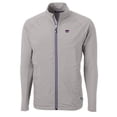 thumbnail image 2 of Men's Cutter & Buck Gray Kansas State Wildcats Big & Tall Adapt Eco Knit Hybrid Recycled Full-Zip Jacket, 2 of 3