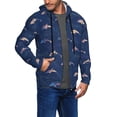 thumbnail image 3 of Zip Up Hoodies for Men - dolphin bright galaxy stars navyblue Long Sleeve Comfrt Men'S Fashion Hoodies & Sweatshirts, Jackets for Men Hoodies Pullover Clothing Clothes with Pouch, 3 of 5