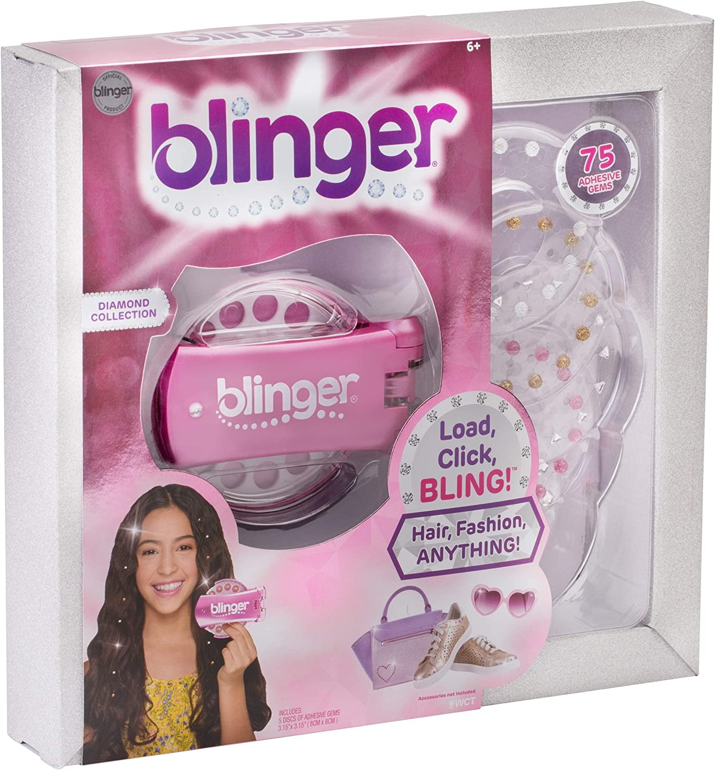 Claire's Blinger Glam Styling Tool Refill Pack, Gem Stapler and Fun Fashion  Accessories Tool for Girls, Includes 5 Discs (Styles May Vary)