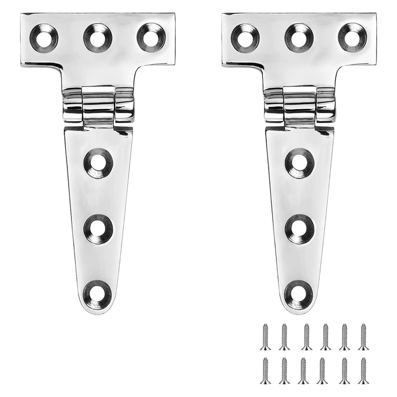 Marine Grade T Hinges, Boat Hinges, 4 Inch x 2 Inches, No Noise, Heavy