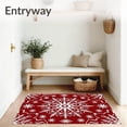 thumbnail image 3 of ODIKA 2x3 Machine Washable Non-Slip Area Rug, Festive Holiday Snowflake Design with Winter Motifs Ultra Soft Rug, None, 613293, 3 of 7