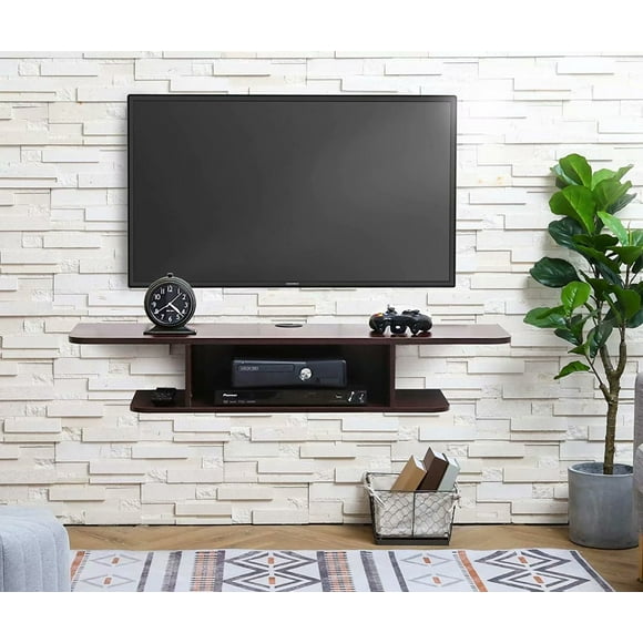 FITUEYES Support TV Flottant pour Téléviseurs jusqu'à 55", 41,3*11,8*7 Pouces