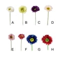 thumbnail image 3 of Billuyoard 10 piezas de flores artificiales Gerbera Morado oscuro 20 cm, 3 of 6