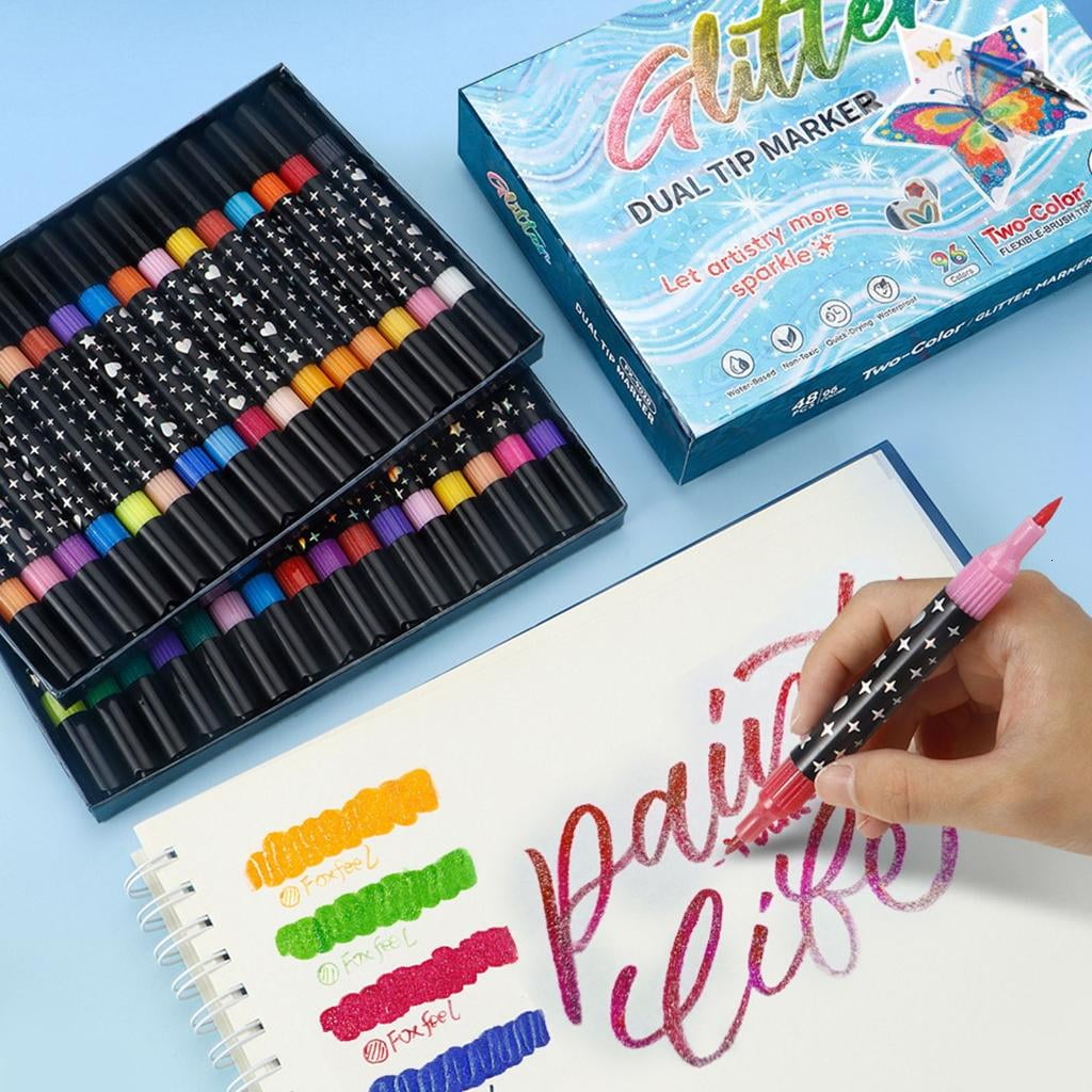 Giaone Double Sided Watercolor Markers Flexible Brush Pens Art Markers Paint Markers