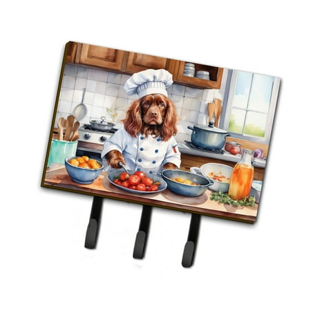 Sussex Spaniel The Chef Leash or Key Holder 6 in x 9 in